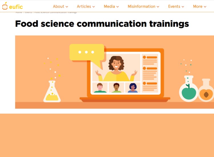 EUFIC abre inscripciones para formaciones en comunicación en ciencia de los alimentos