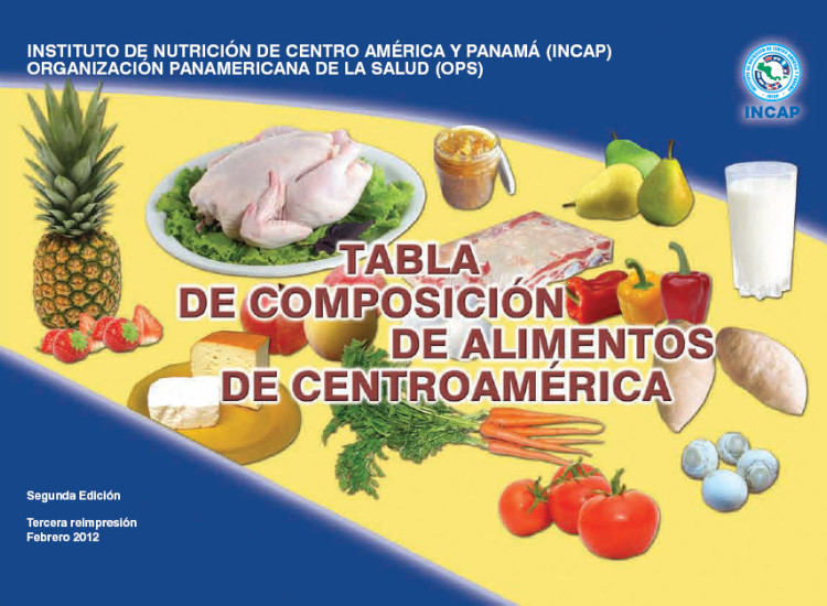 Tabla de Composición de Alimentos de Centroamérica. INCAP