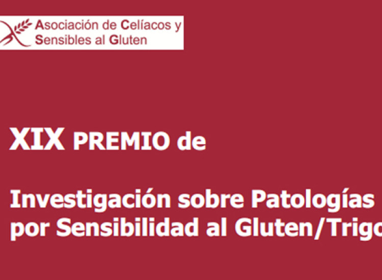 XIX PREMIO de Investigación sobre Patologías por Sensibilidad al Gluten/Trigo